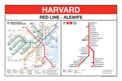 Boston MBTA Red Line Station Panel Prints