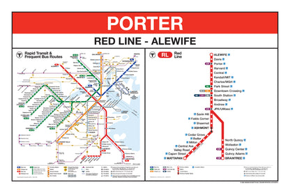 Boston MBTA Red Line Station Panel Prints