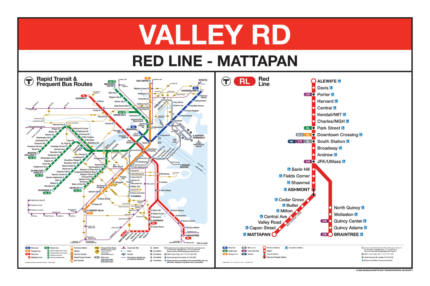 Boston MBTA Red Line Station Panel Prints