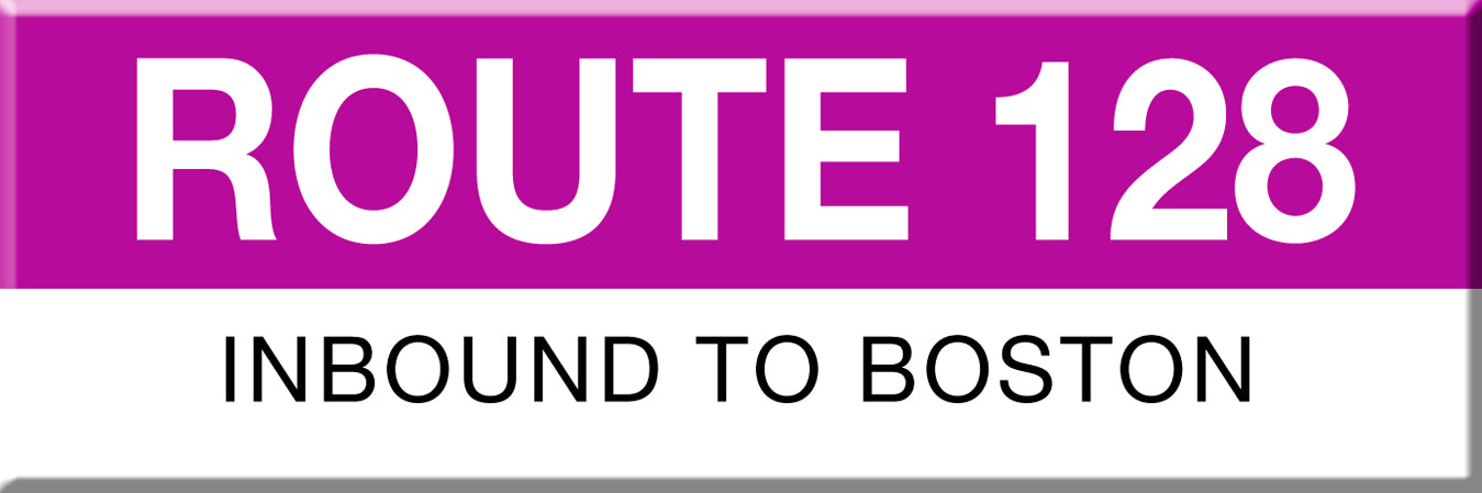 MBTA Commuter Rail Route 128 Station Magnet – MBTAgifts