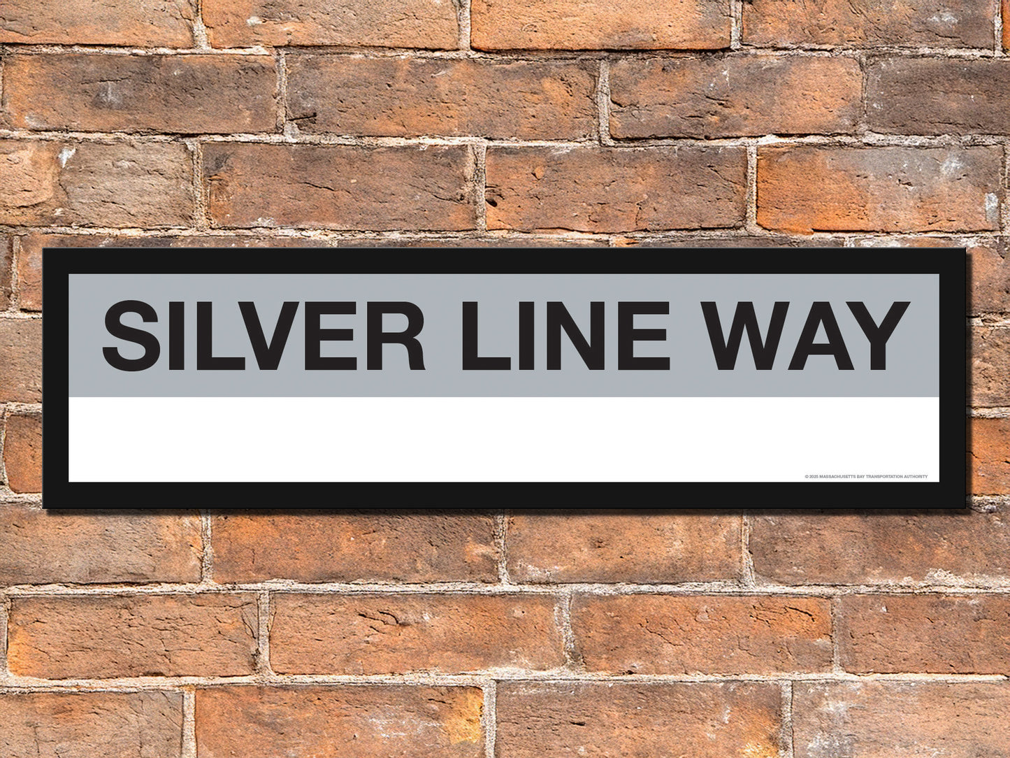Boston MBTA SILVER LINE Framed Replica Station Signs