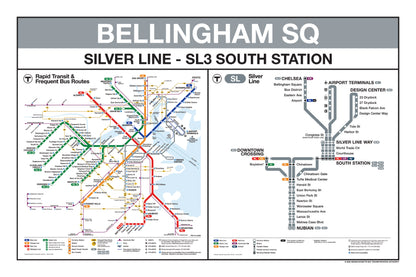 Boston MBTA Silver Line Station Panel Prints