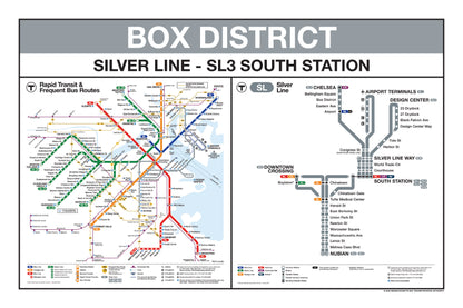 Boston MBTA Silver Line Station Panel Prints