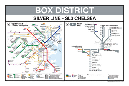Boston MBTA Silver Line Station Panel Prints