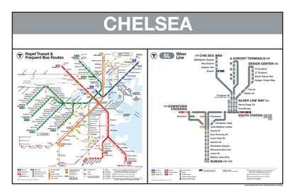 Boston MBTA Silver Line Station Panel Prints