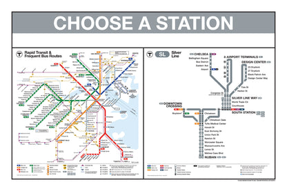 Boston MBTA Silver Line Station Panel Prints