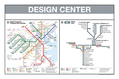 Boston MBTA Silver Line Station Panel Prints