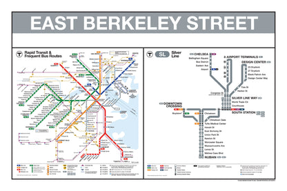 Boston MBTA Silver Line Station Panel Prints