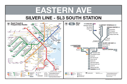 Boston MBTA Silver Line Station Panel Prints