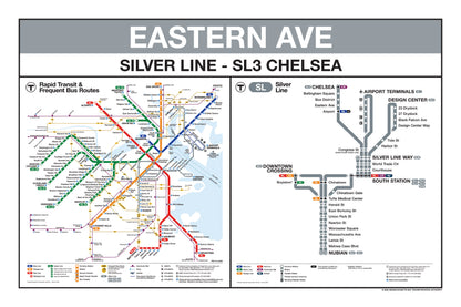 Boston MBTA Silver Line Station Panel Prints
