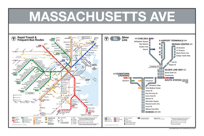 Boston MBTA Silver Line Station Panel Prints