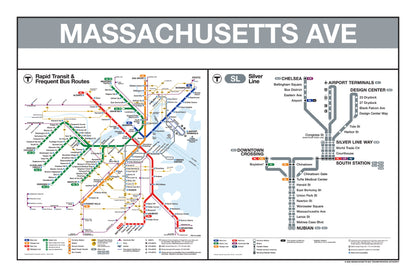 Boston MBTA Silver Line Station Panel Prints