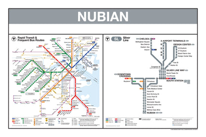Boston MBTA Silver Line Station Panel Prints
