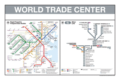 Boston MBTA Silver Line Station Panel Prints
