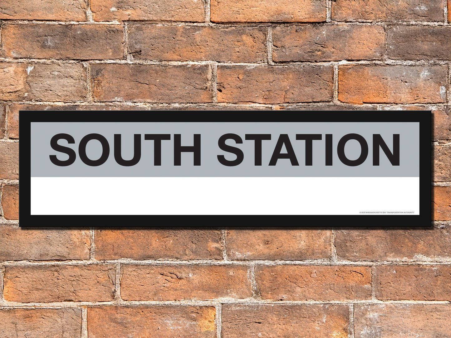 Boston MBTA SILVER LINE Framed Replica Station Signs