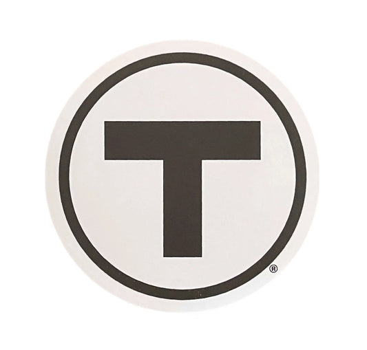 Boston MBTA T Logo Vinyl Sticker