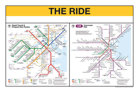Boston MBTA "The Ride" Panel Print