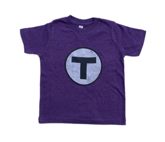 MBTA T Logo Purple T-Shirt (Toddler/Youth) NEW!