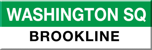 MBTA Green Line Washington Square Station Magnet