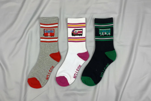 Boston MBTA Toddler/Youth Crew Socks 3-Pair Set