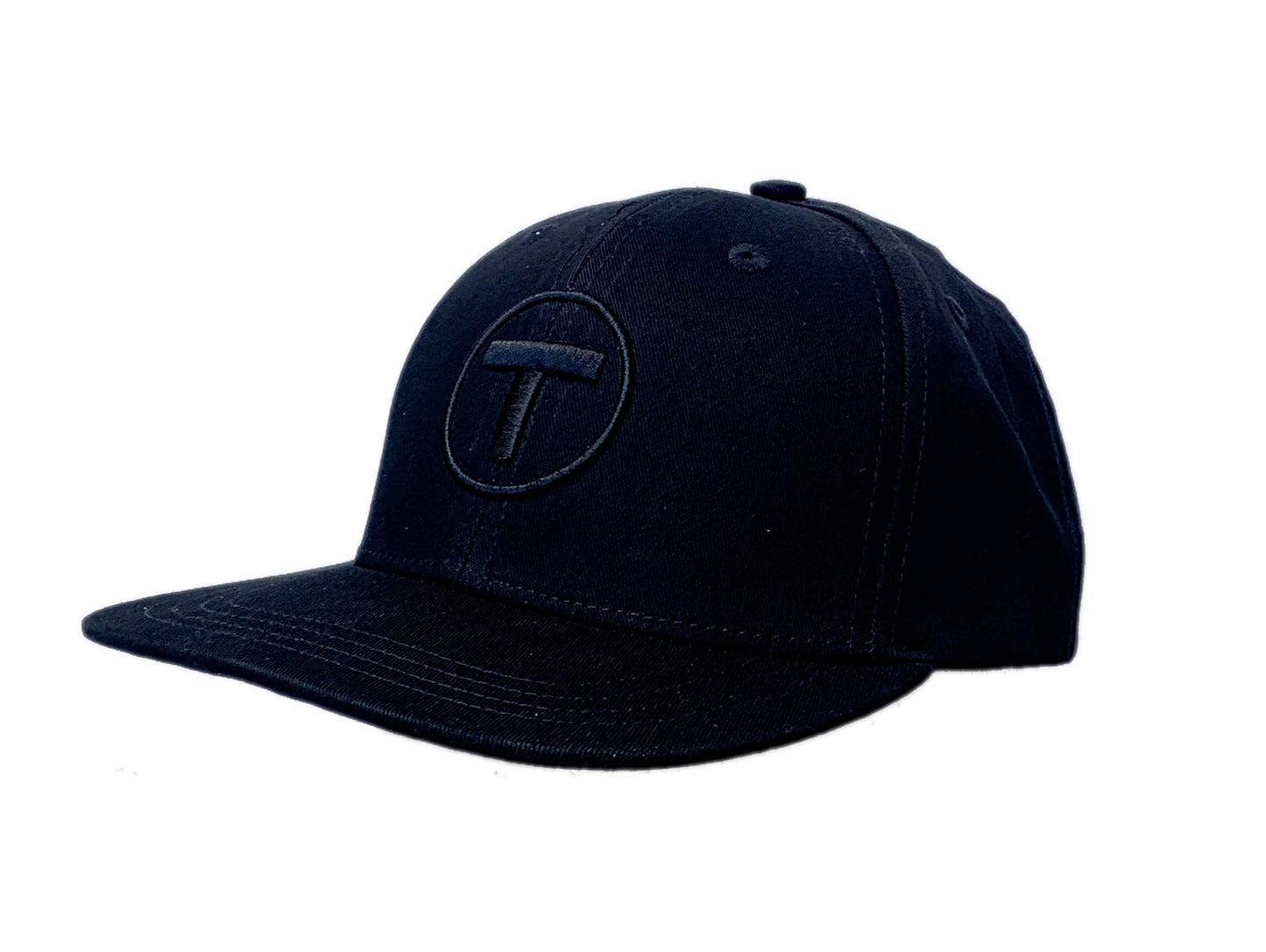 Kids' Boston MBTA T Logo Flat Brim Hat Black