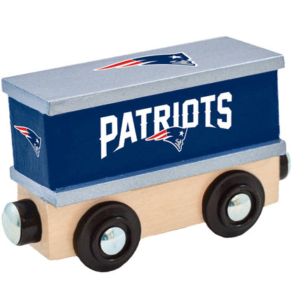 New England Patriots Wooden Toy Train Box Car