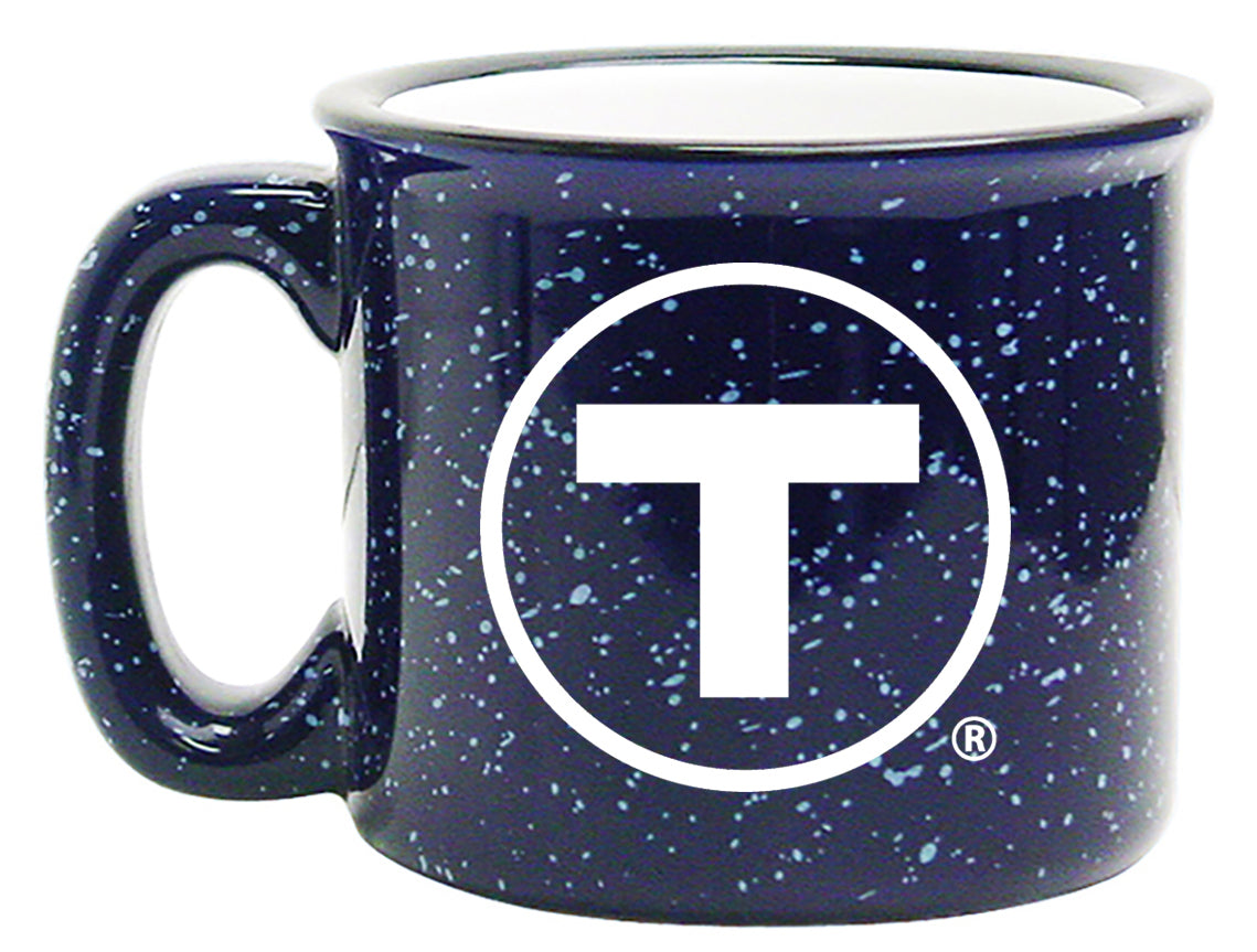 Boston MBTA T Logo Campfire Mug - Multiple Colors Available