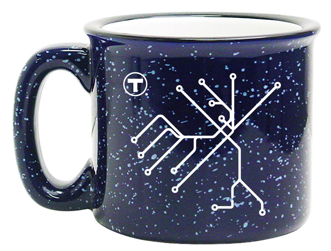 Boston MBTA Map Campfire Mug - Multiple Colors Available