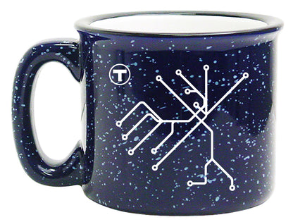Boston MBTA Map Campfire Mug - Multiple Colors Available