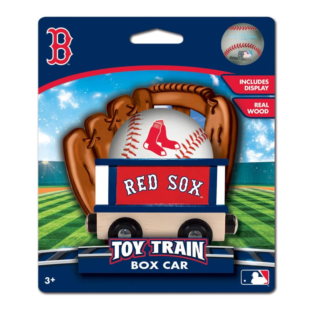 Boston Red Sox Wooden Toy Train Box Car