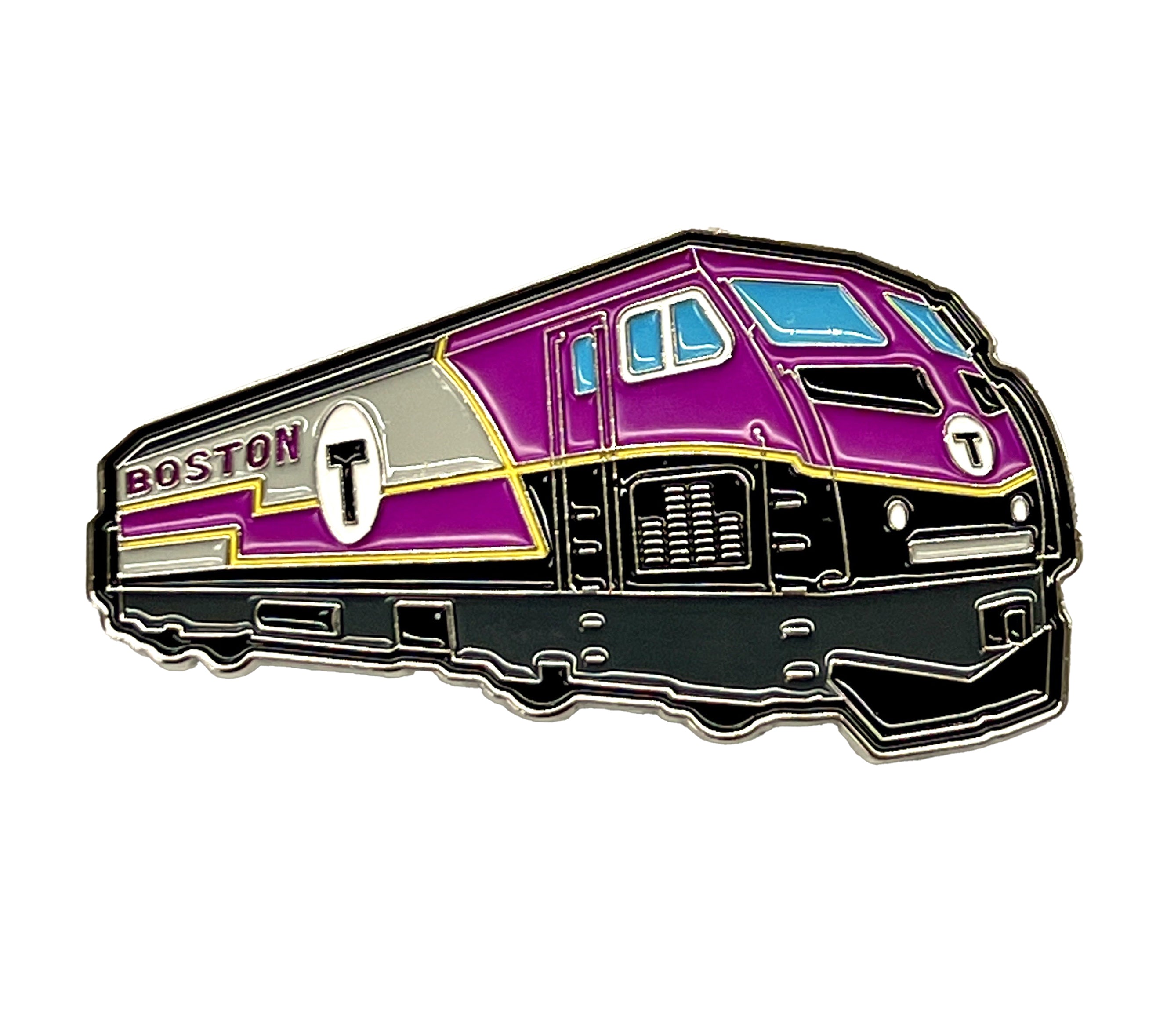 MBTA Commuter Rail Locomotive Metal Magnet – MBTAgifts