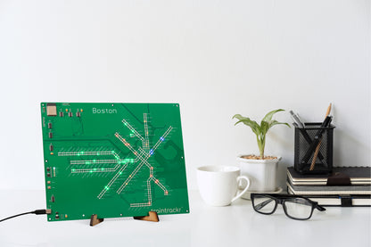 Boston MBTA Dual Direction LED Map Train Trackr - Updates In Real Time!