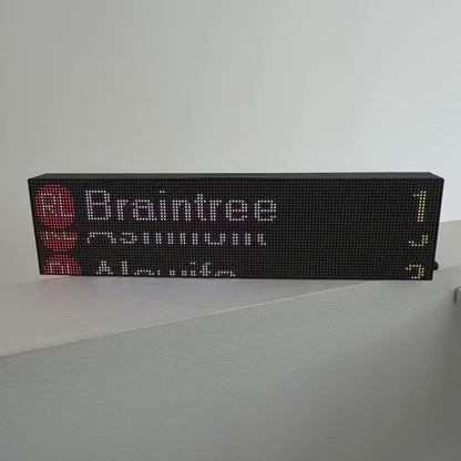 NEW! Boston MBTA LED Arrival Sign