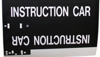 Driver Instructed Car Sign Instruction Car Rollsign Curtain (Type 7 Side Destination) – MBTAgifts