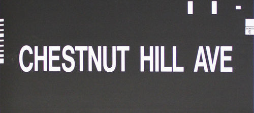 Chestnut Hill Ave Rollsign Curtain (Type 7 End Destination)