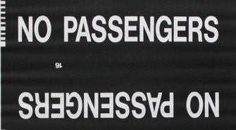 No Passengers Rollsign Curtain (Type 7 Side Destination)