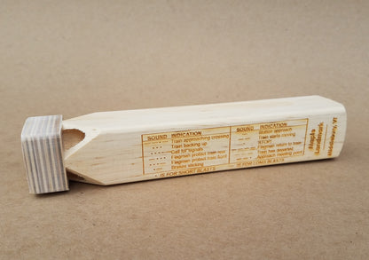 MBTA Boston Wooden Train Whistle