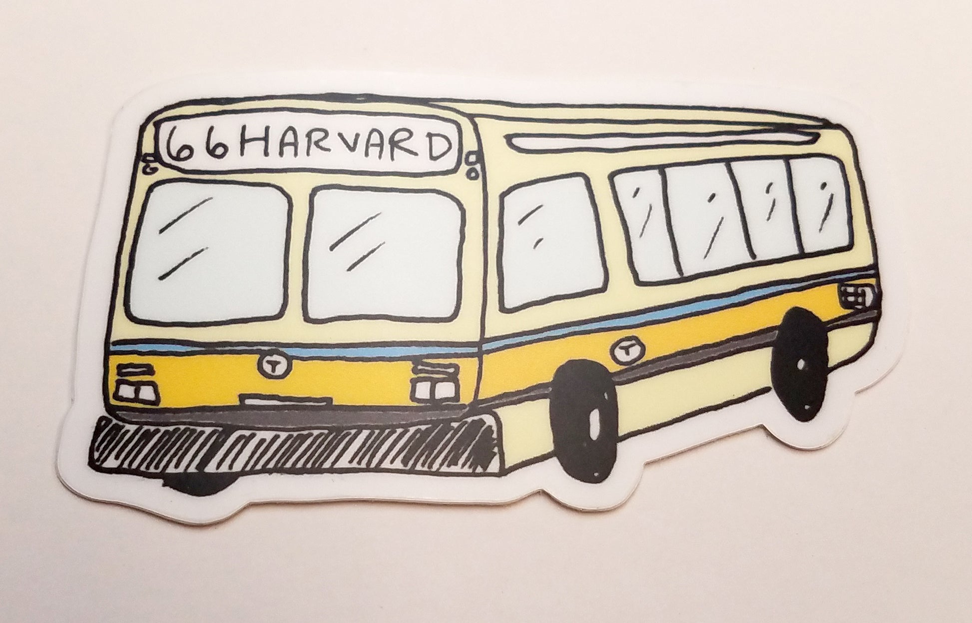 MBTA Bus Sticker: 66 Harvard