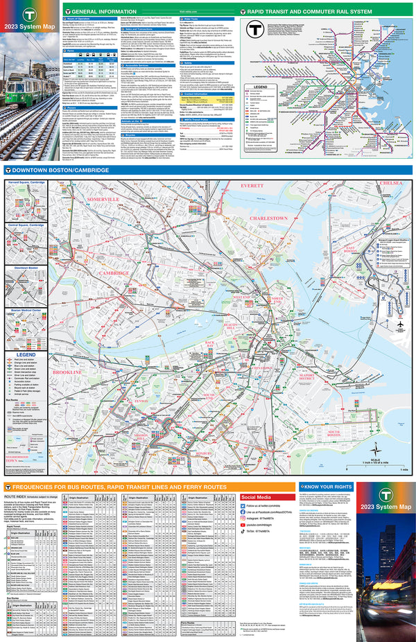 Mbta Map.pdf 2023 MBTA System Map (Side B) – MBTAgifts