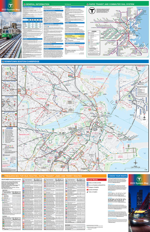 2023 MBTA System Map (Side B) – MBTAgifts