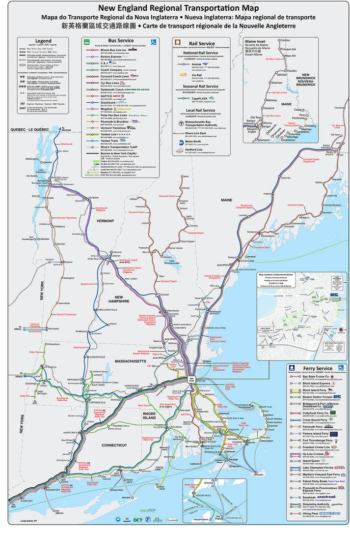 2023 MBTA System Map (New England) – MBTAgifts