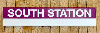 MBTA Commuter Rail - SOUTHSIDE DESTINATIONS - Replica Wood Station Signs (22")
