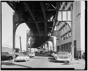 Vintage Photo: Washington Street El, Near Cobb and Asylum Streets