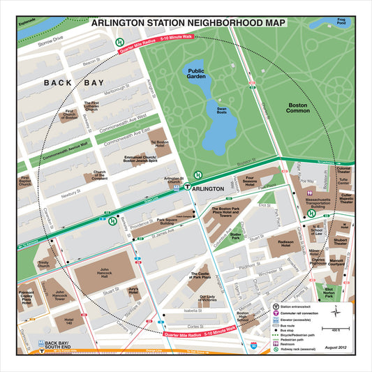 Green Line Station Neighborhood Map: Arlington (Aug. 2012)