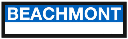 Boston MBTA BLUE LINE Framed Replica Station Signs