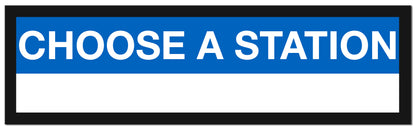 Boston MBTA BLUE LINE Framed Replica Station Signs