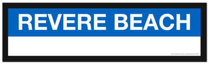 Boston MBTA BLUE LINE Framed Replica Station Signs