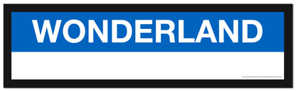 Boston MBTA BLUE LINE Framed Replica Station Signs