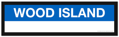 Boston MBTA BLUE LINE Framed Replica Station Signs