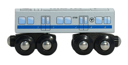 Boston MBTA Blue Line Wooden Toy Train
